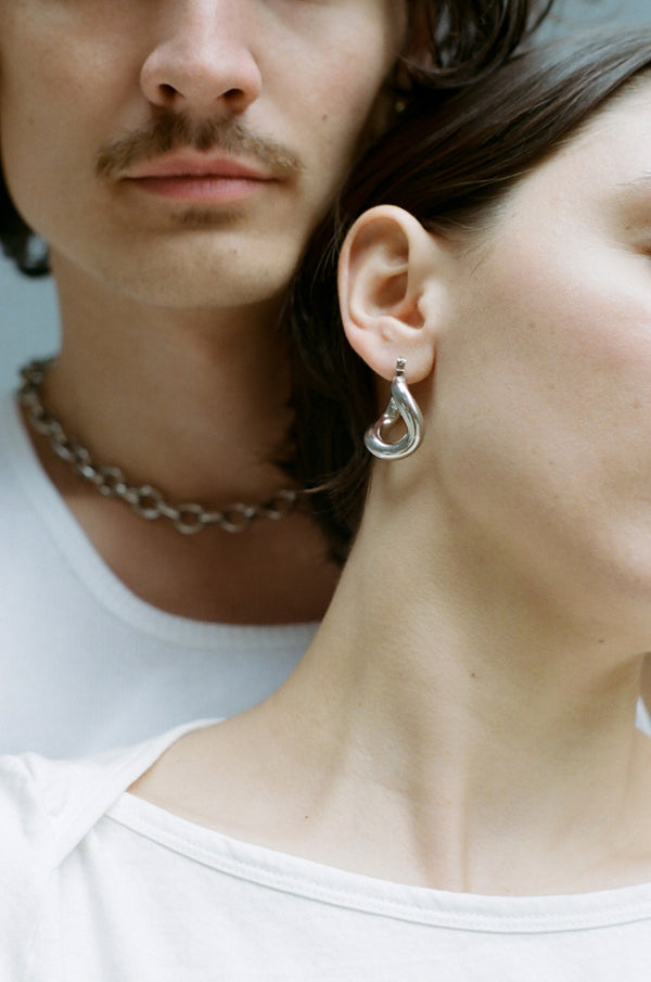 Laura Lombardi Silver Mini Anima Earrings