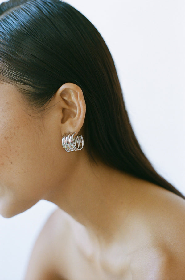 Laura Lombardi Silver Mini Grazia Earrings