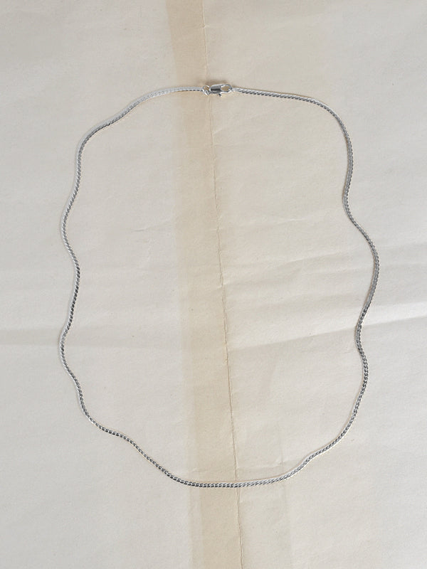 Laura Lombardi Silver Mini Omega Chain