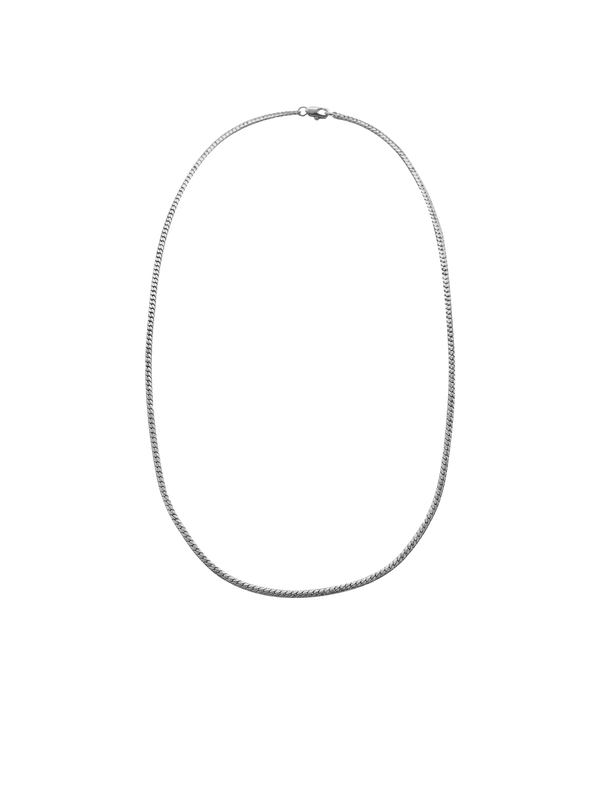 laura lombardi Silver Mini Omega Chain