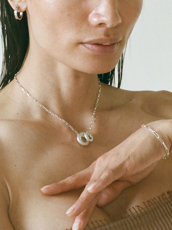 Laura Lombardi Silver Moneta Necklace