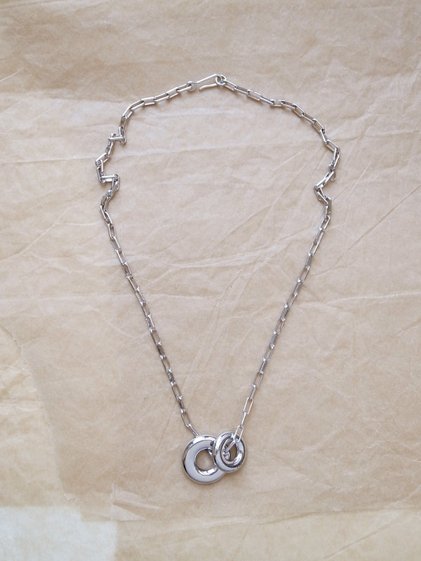 Laura Lombardi Silver Moneta Necklace