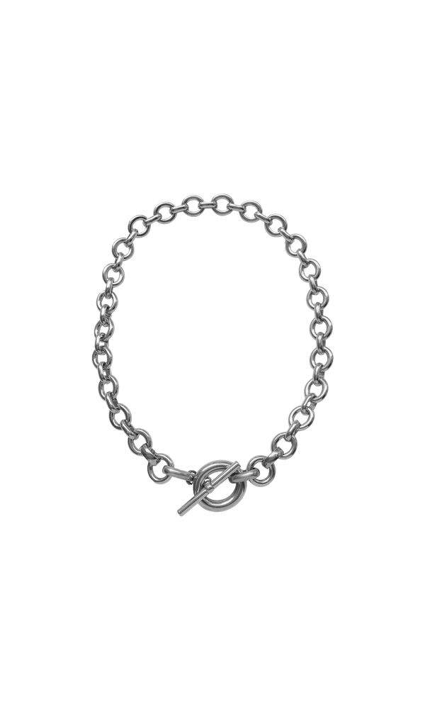 laura lombardi Silver Portrait Necklace