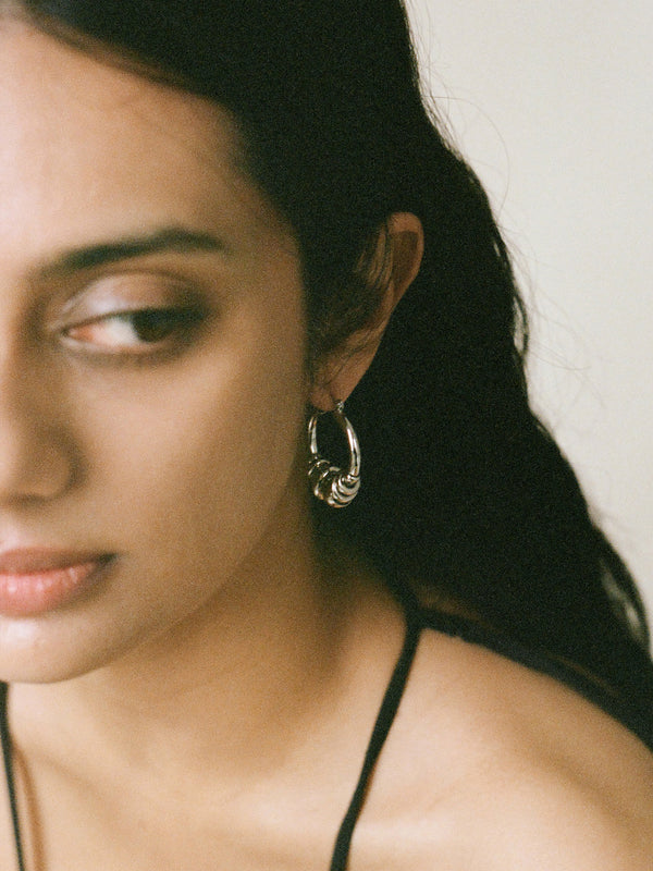 Laura Lombardi Silver Radda Earrings