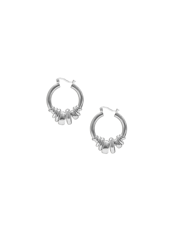 laura lombardi Silver Radda Earrings