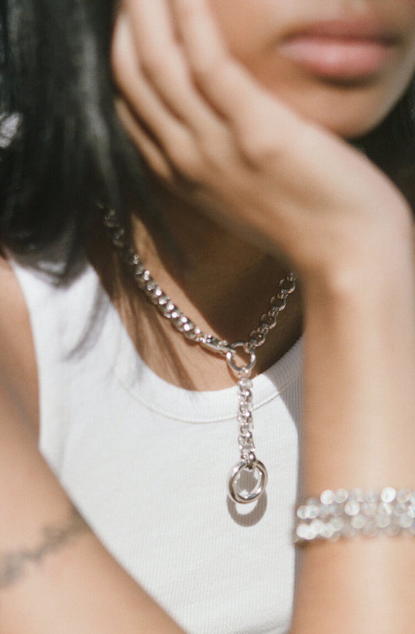 Laura Lombardi Silver Rina Necklace