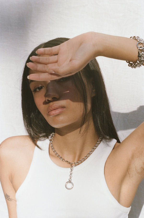 Laura Lombardi Silver Rina Necklace