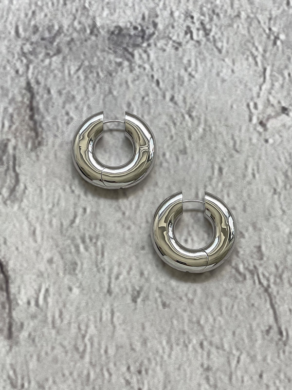 Laura Lombardi Silver Terra Hoops