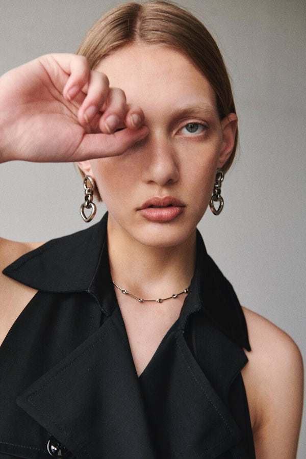 Laura Lombardi Silver Treccia Necklace