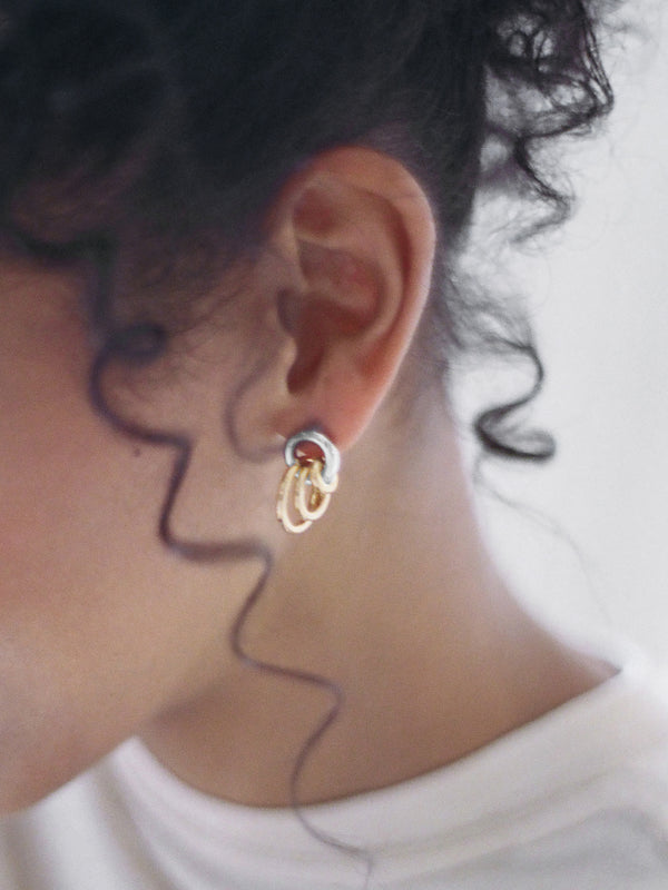 Laura Lombardi Two Tone Aria Earrings