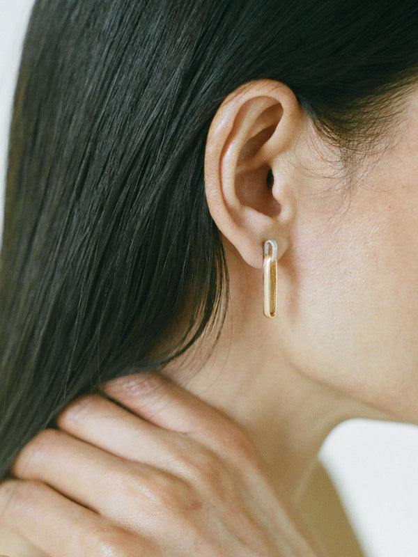 Laura Lombardi Two Tone Chiusa Earrings