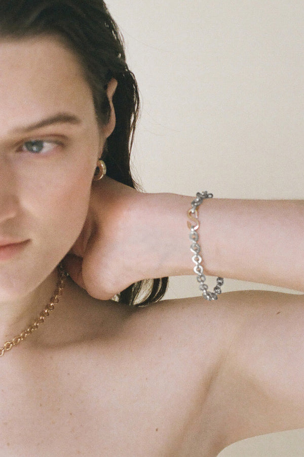 Laura Lombardi Two Tone Colonna Bracelet