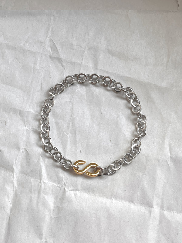 Laura Lombardi Two Tone Colonna Bracelet