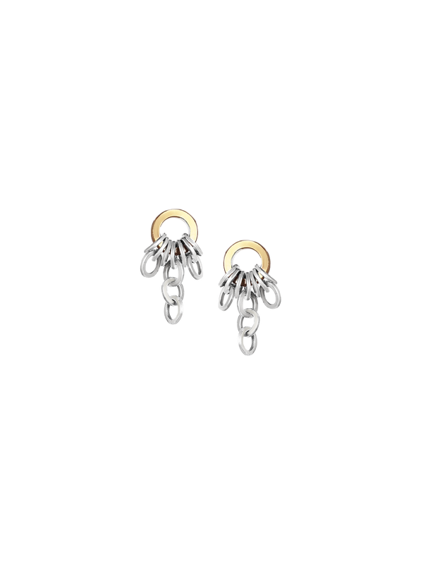 laura lombardi Two Tone Colonna Earrings