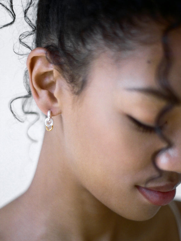 Laura Lombardi Two Tone Fara Earrings