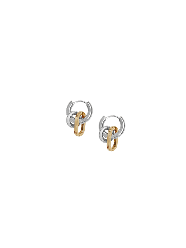 laura lombardi Two Tone Fara Earrings