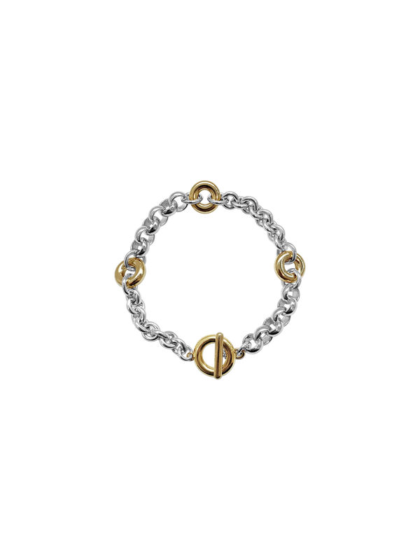 laura lombardi Two Tone Fillia Bracelet
