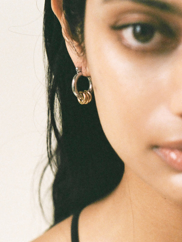 Laura Lombardi Two Tone Fillia Earrings