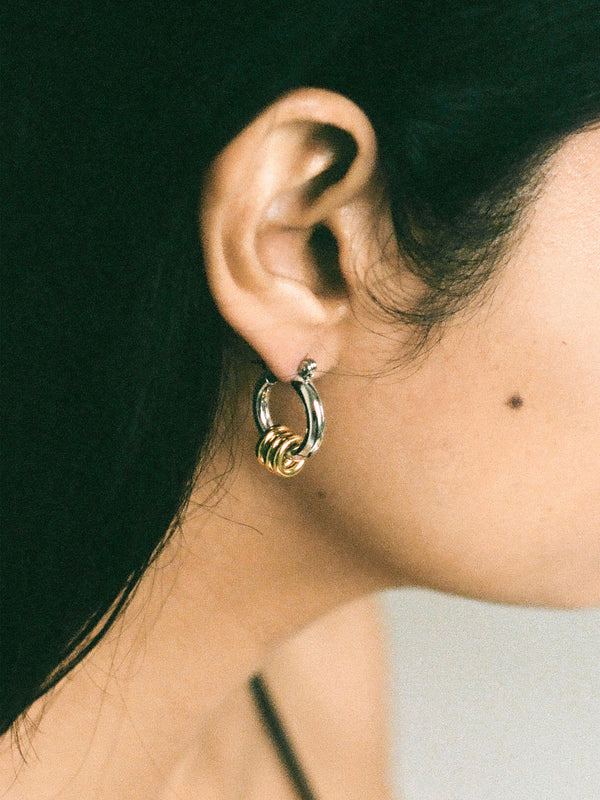 Laura Lombardi Two Tone Fillia Earrings