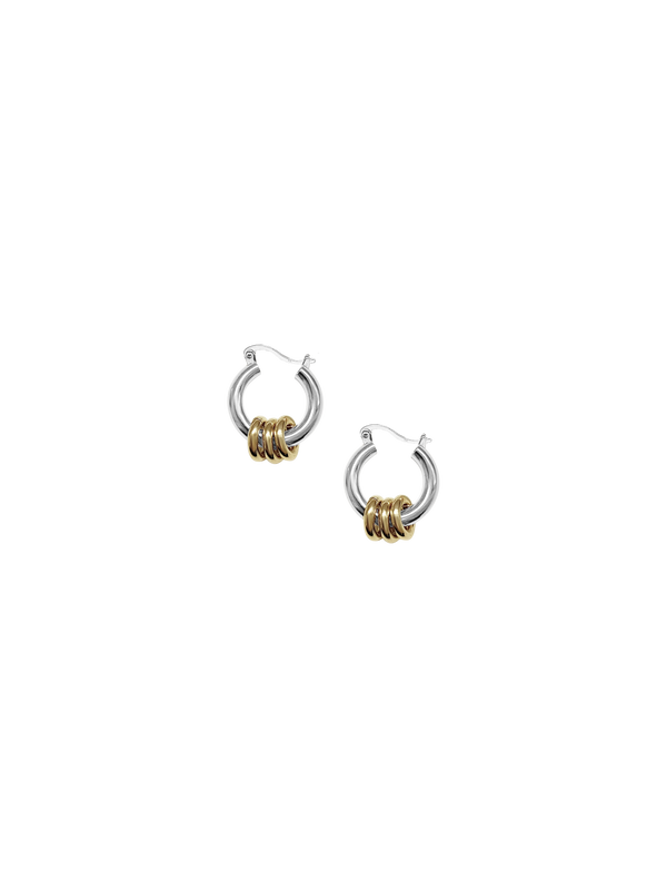 laura lombardi Two Tone Fillia Earrings