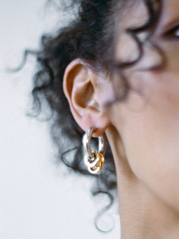Laura Lombardi Two Tone Genna Earrings