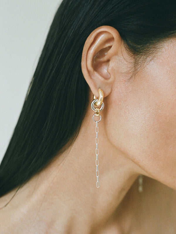 Laura Lombardi Two Tone Pezza Earrings