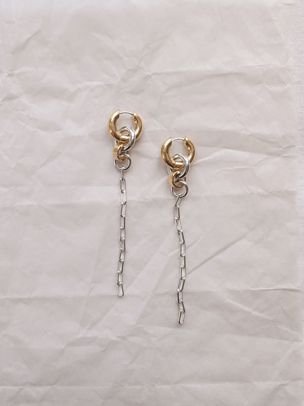 Laura Lombardi Two Tone Pezza Earrings