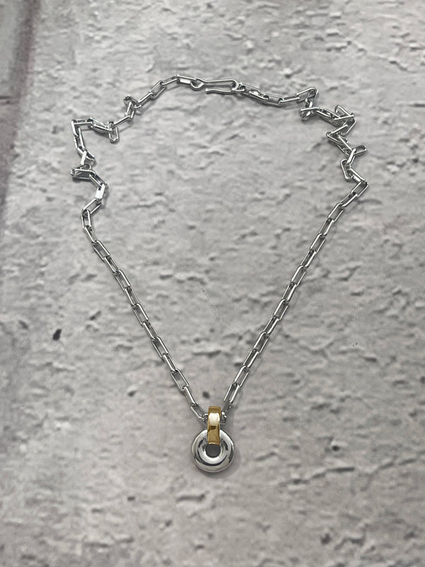 Laura Lombardi Two Tone Piega Pendant