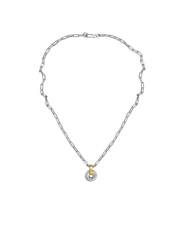 laura lombardi Two Tone Piega Pendant