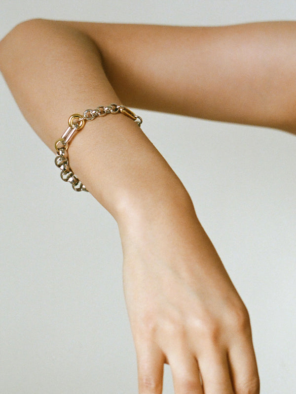 Laura Lombardi Two Tone Pietra Bracelet