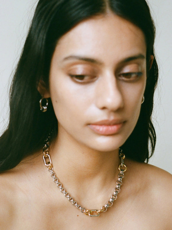 Laura Lombardi Two Tone Pietra Necklace
