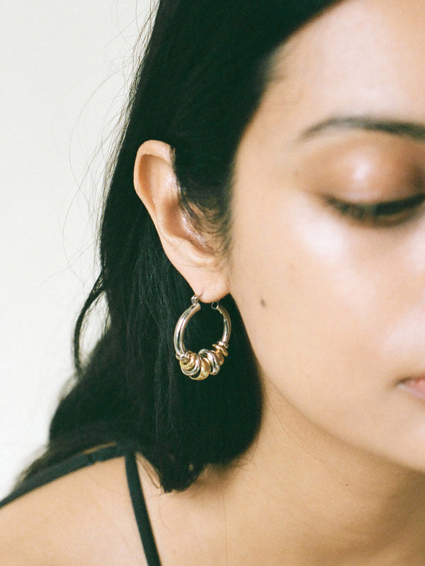 Laura Lombardi Two Tone Radda Earrings
