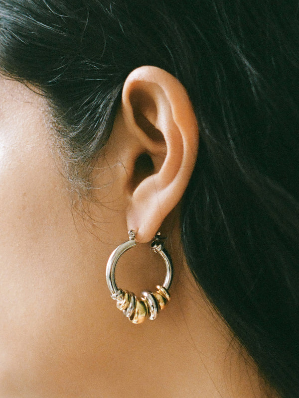 Laura Lombardi Two Tone Radda Earrings