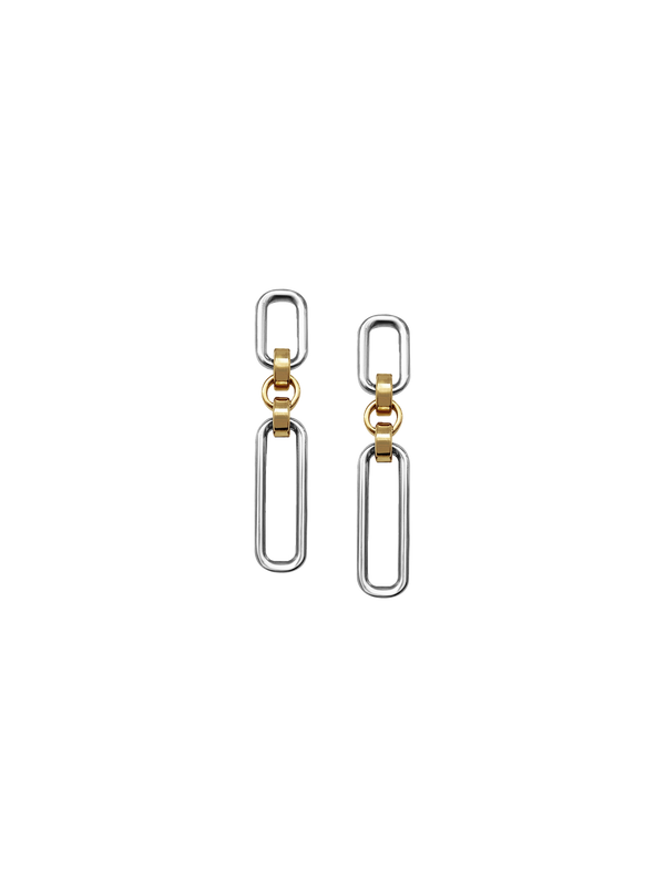 laura lombardi Two Tone Stanza Earrings