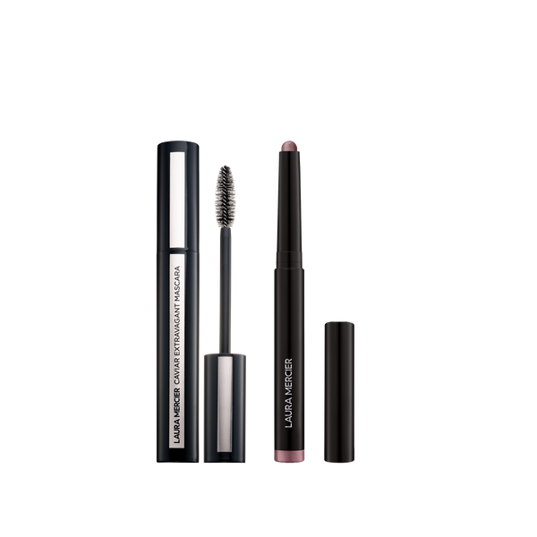 laura mercier Caviar Eye Shadow and Extravagant Mascara Bundle