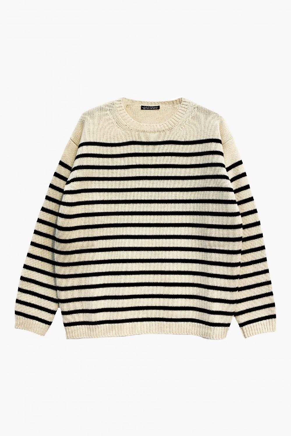 laura urbinati BOXY SWEATER CHUNKY 100% CASHMERE MADE IN ITALY