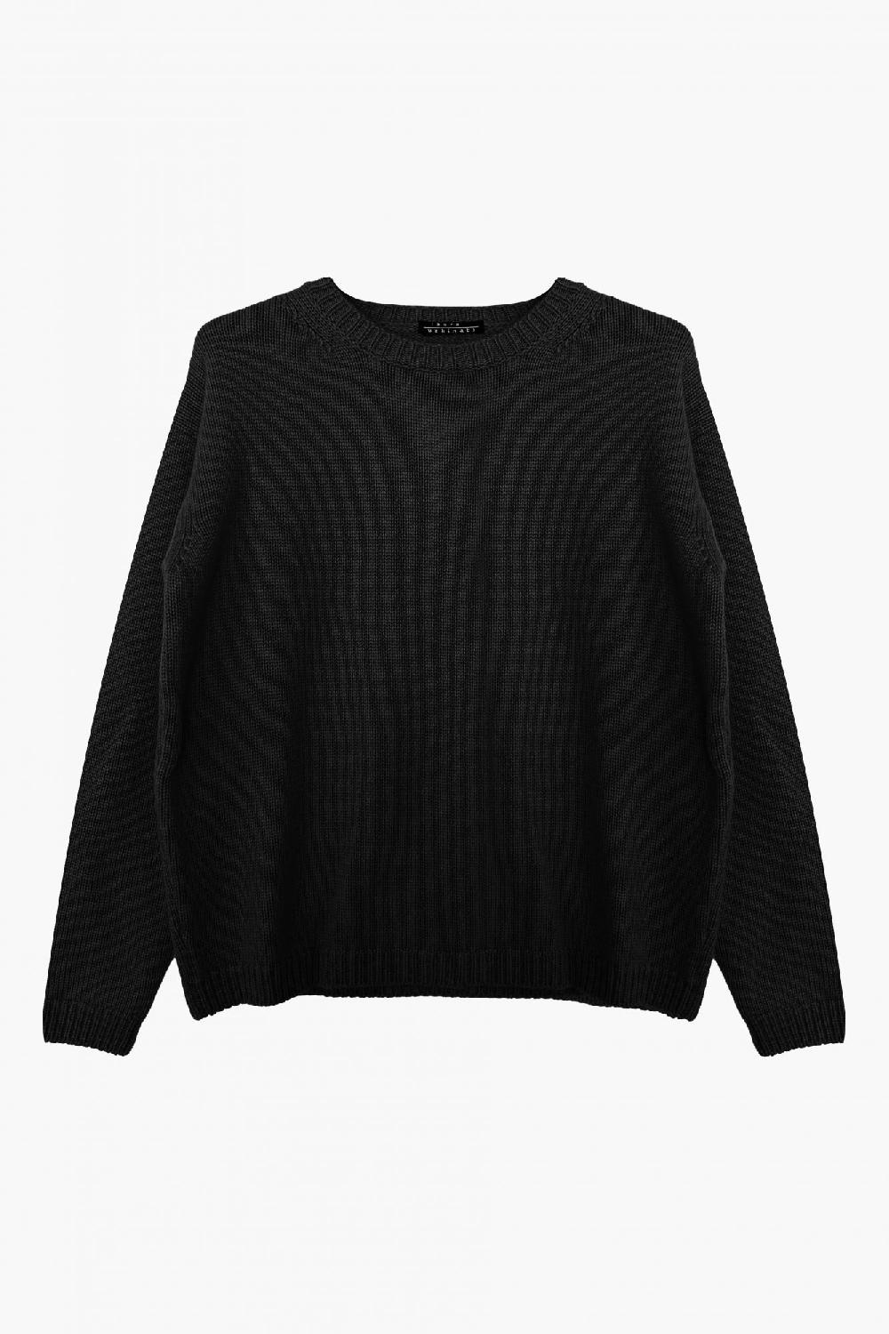 laura urbinati BOXY SWEATER CHUNKY 100% CASHMERE MADE IN ITALY