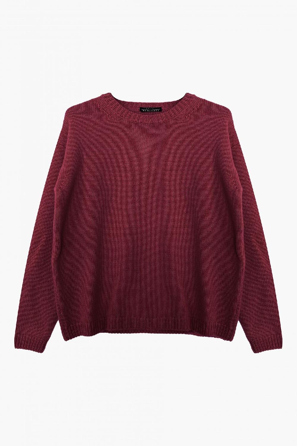 laura urbinati BOXY SWEATER CHUNKY 100% CASHMERE MADE IN ITALY