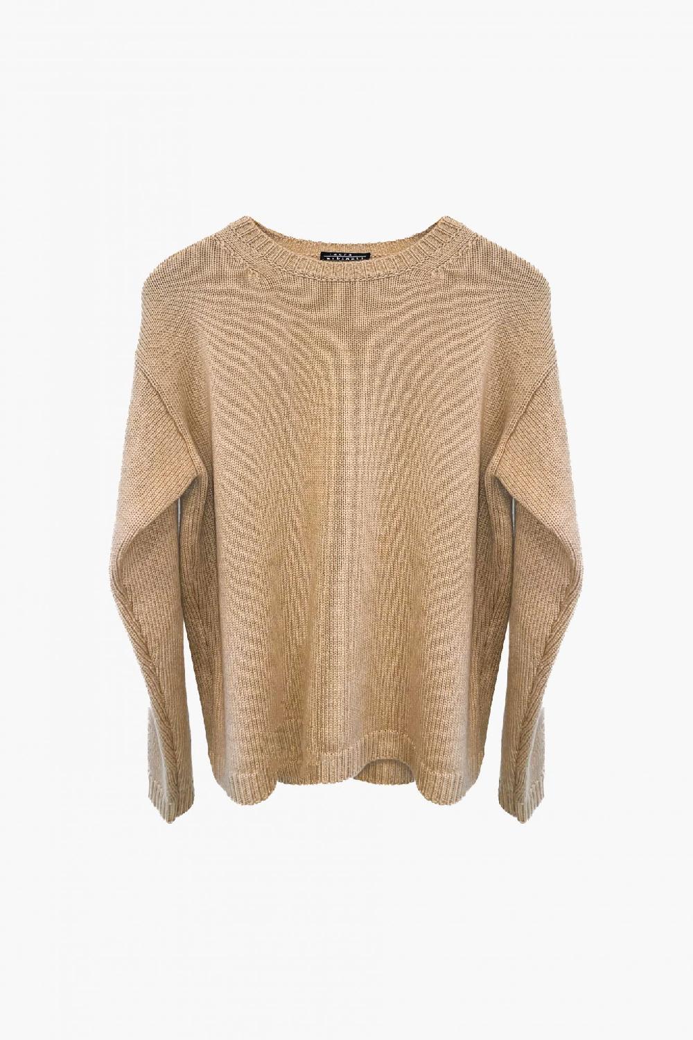 Laura Urbinati CHUNKY BOXY SWEATER CHUNKY 100% CASHMERE MADE IN ITALY