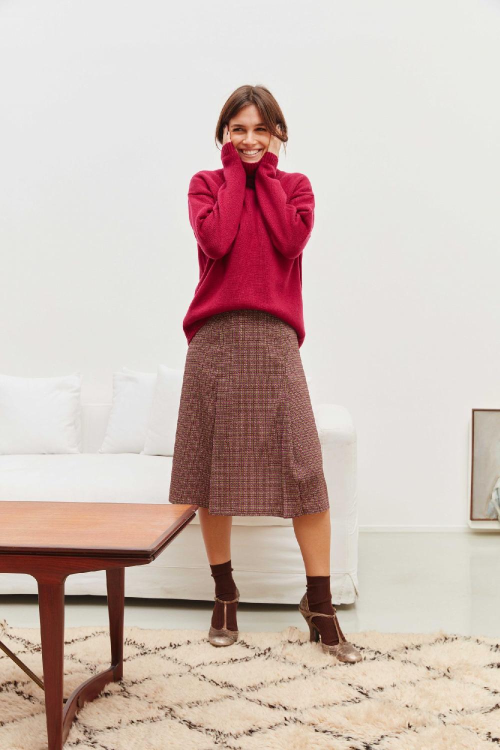 Laura Urbinati CHUNKY TURTLENECK SWEATER CHUNKY 100% CASHMERE MADE IN ITALY