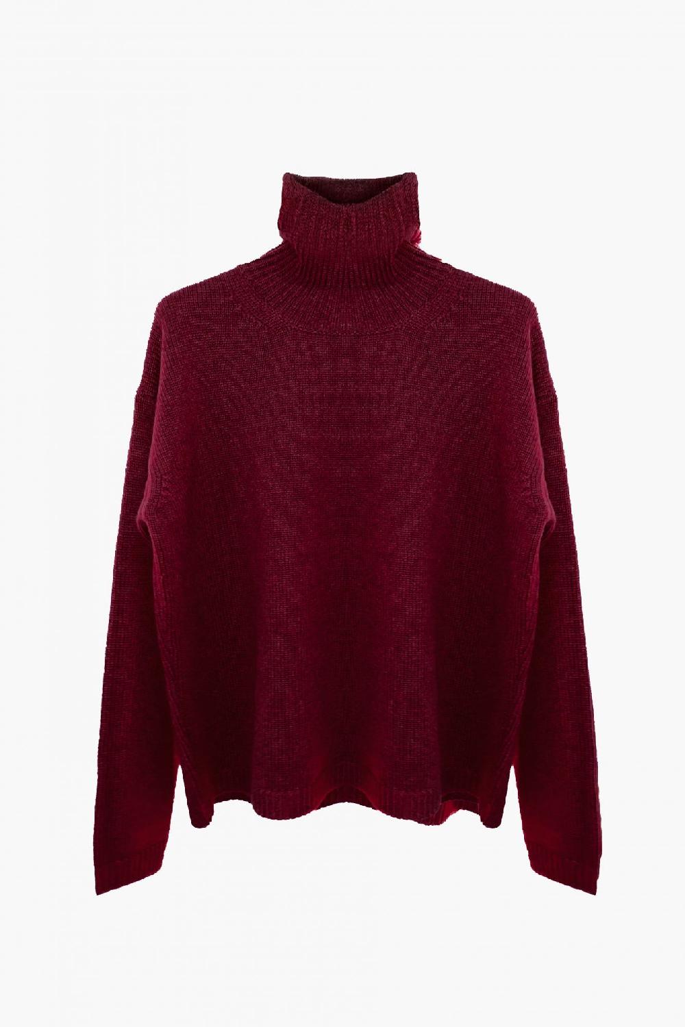 laura urbinati CHUNKY TURTLENECK SWEATER CHUNKY 100% CASHMERE MADE IN ITALY