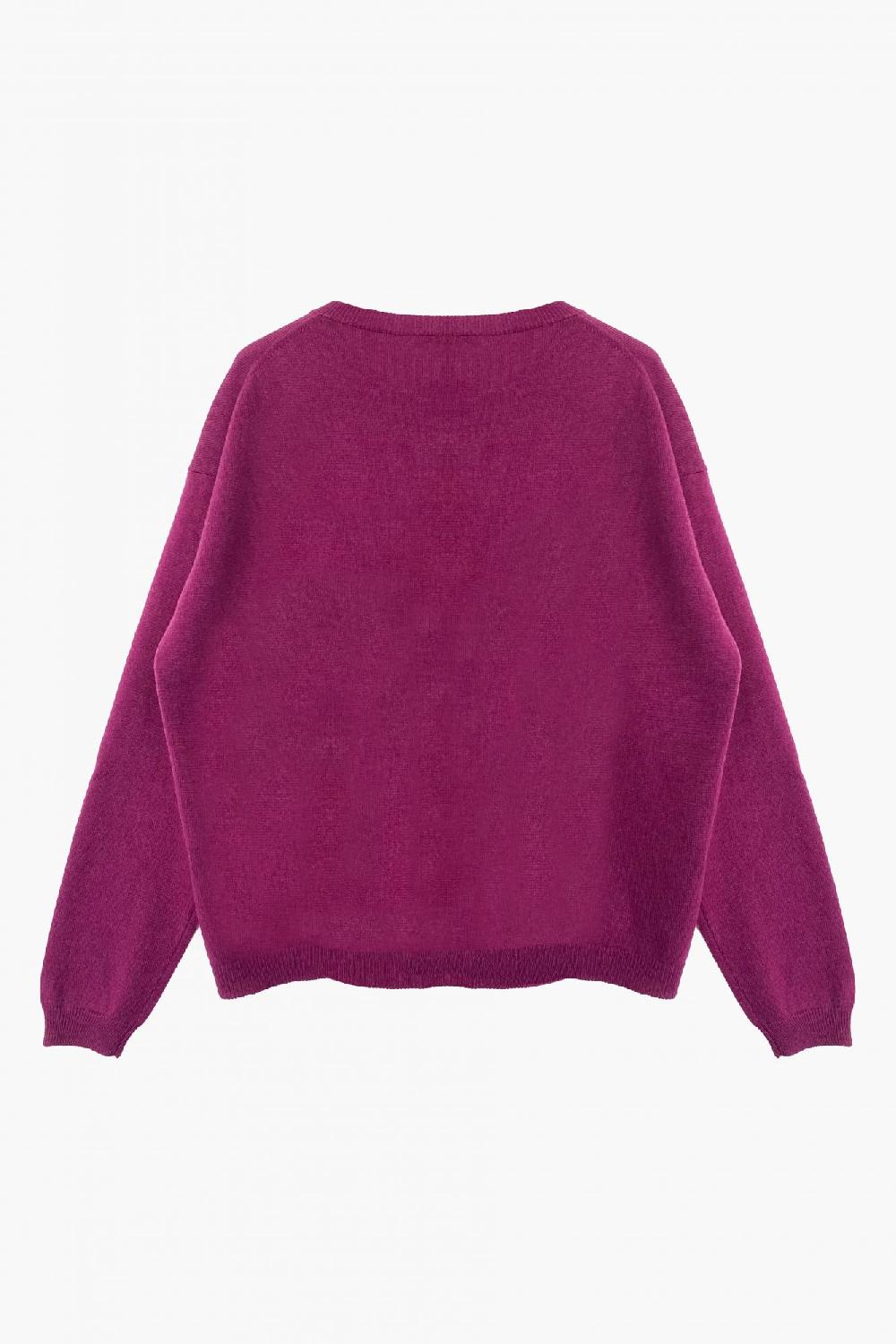 Laura Urbinati CREW NECK CARDIGAN 100% CASHMERE MADE IN ITALY