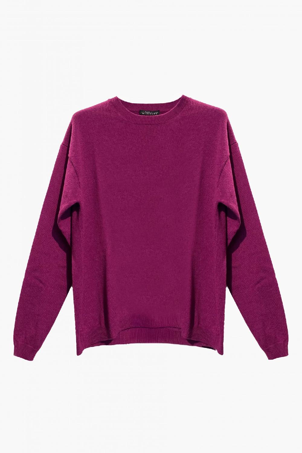 laura urbinati CREW NECK SWEATER 100% CASHMERE MADE IN ITALY