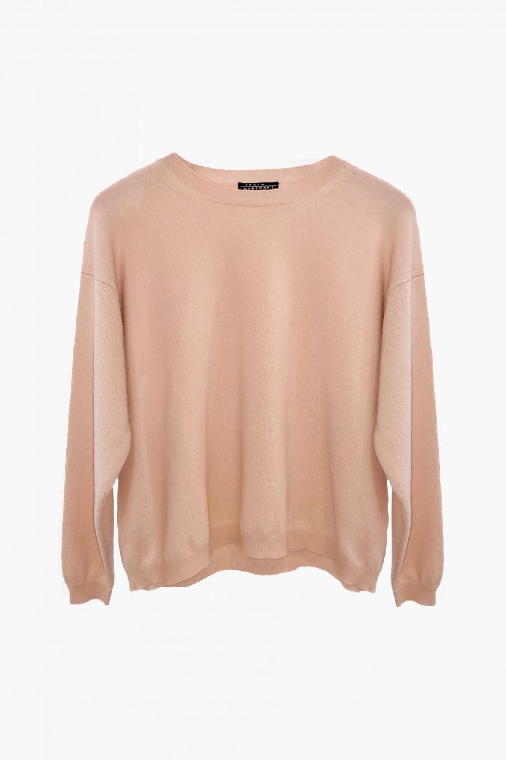 laura urbinati CREW NECK SWEATER 100% CASHMERE MADE IN ITALY