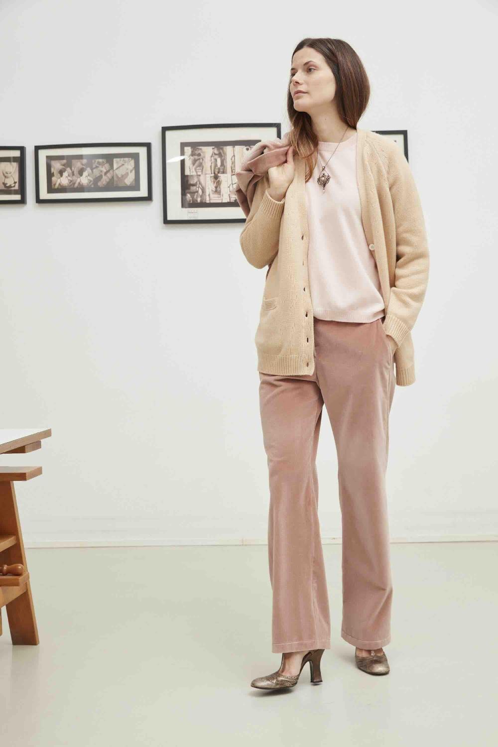 Laura Urbinati DOUBLE BREASTED OVERSIZE BLAZER VELVET