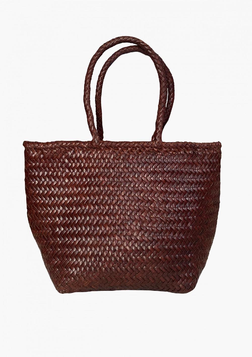 laura urbinati DRAGON GRACE BASKET SMALL BRUCIATO 100% LEATHER