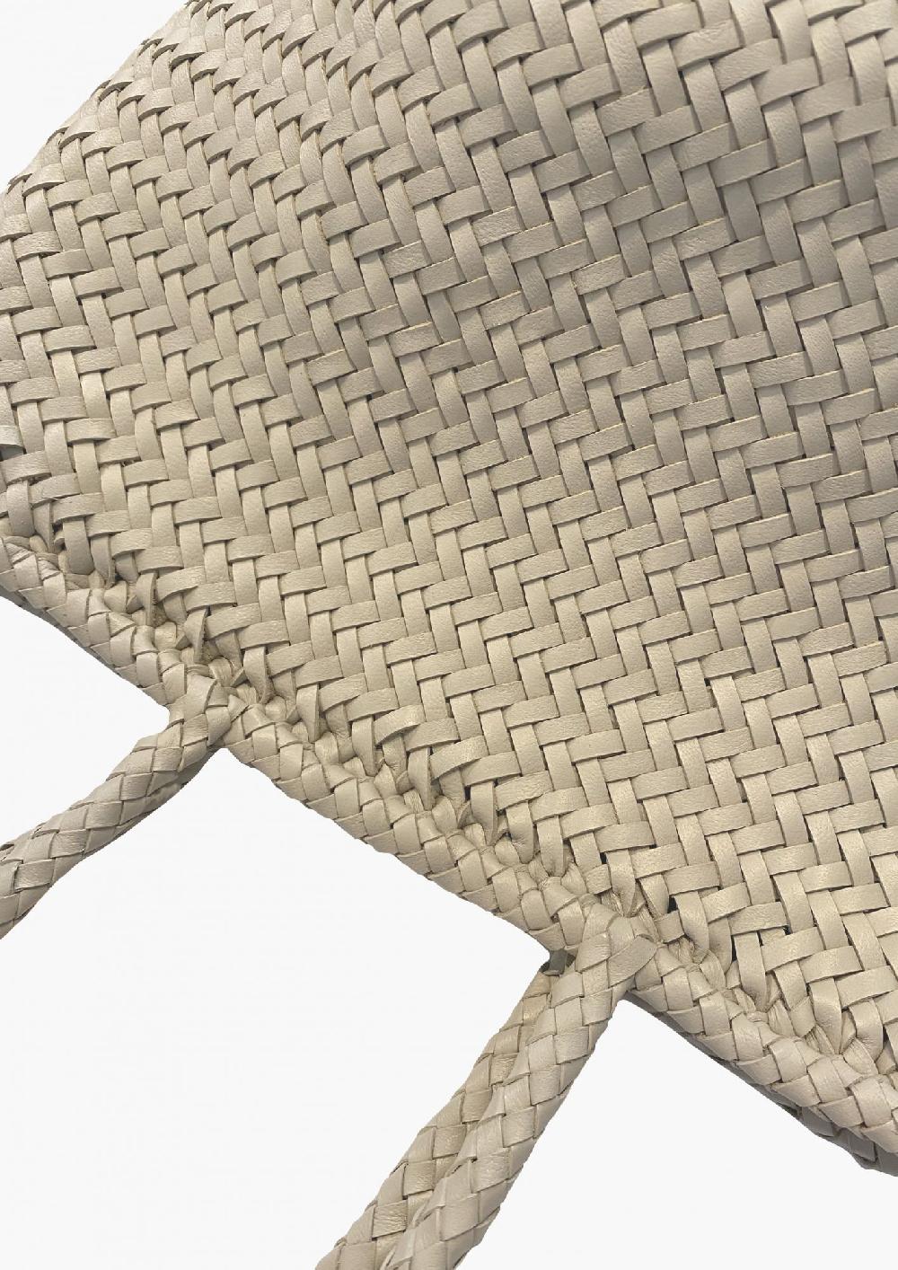 Laura Urbinati DRAGON GRACE BASKET SMALL PEARL 100% LEATHER