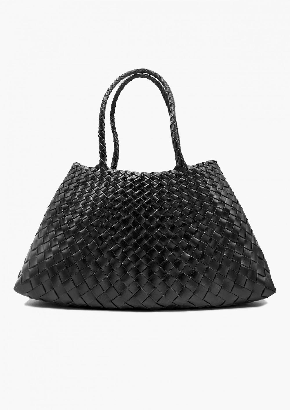 laura urbinati DRAGON SANTA CROCE BLACK 100% LEATHER