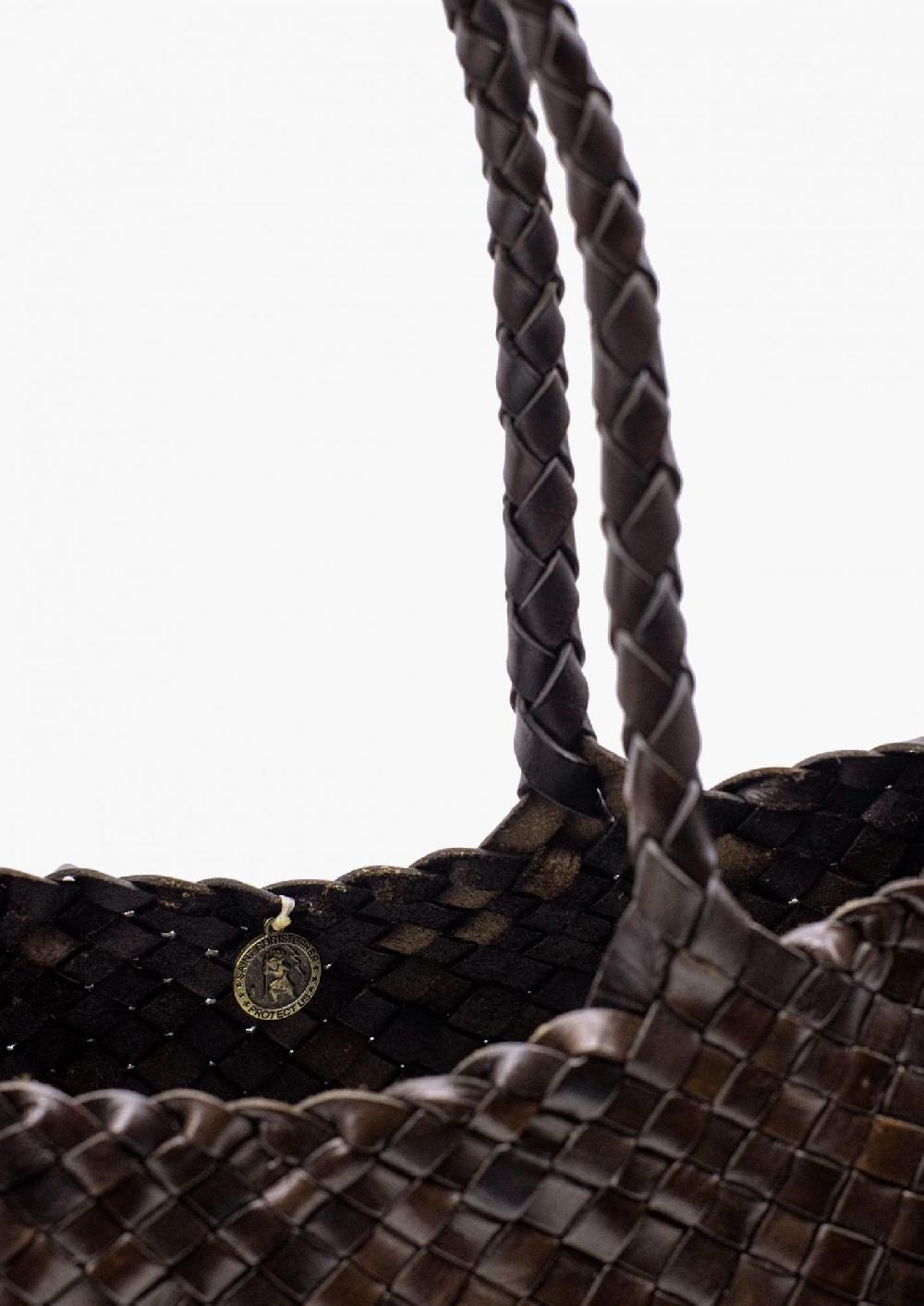 Laura Urbinati DRAGON SANTA CROCE DARK BROWN 100% LEATHER