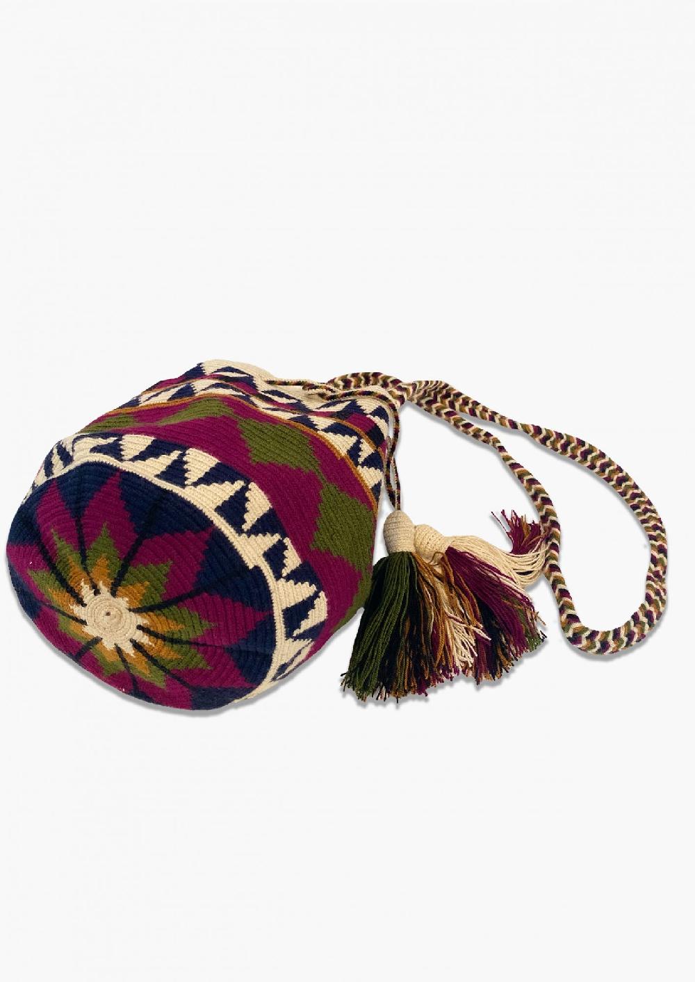 Laura Urbinati GUANABANA CROSSBODY M BAG - BEARBERRY HANDMADE IN COLOMBIA
